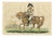 Richard Evans, Emperor Francis II of Austria Riding Before a Hilltop Castle, Hand Colored, 1815, Engraving For Sale
