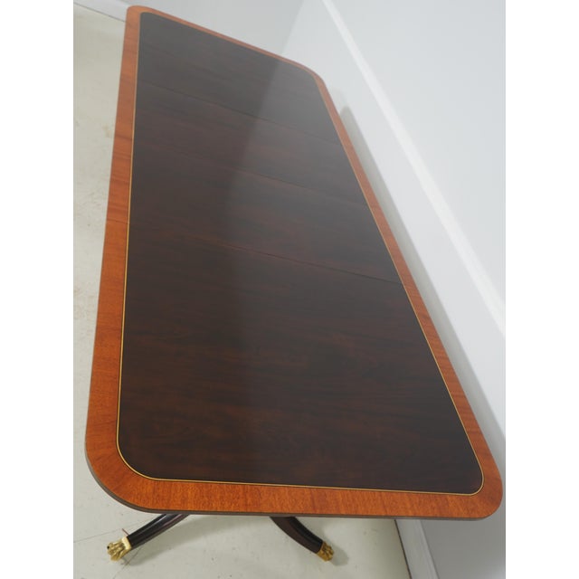 Stickley Colonial Williamsburg Mahogany Banded Inlaid Dining Table For Sale - Image 12 of 18