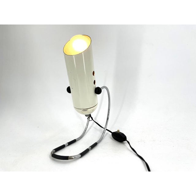 Metal Vintage Table Lamp attributed to Angelo Lelli for Lightolier, 1970s For Sale - Image 7 of 14