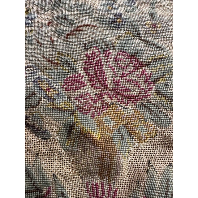 French Needlepoint Chair Cover Tapestry from Bobyrug, 1890s For Sale - Image 6 of 18