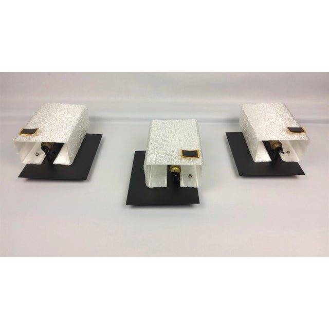 Torch Wall Lights by Arlus, 1960s, Set of 3 For Sale - Image 10 of 13
