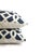 Contemporary Schumacher Imperial Trellis II Ivory and Navy Pillow Cover For Sale - Image 3 of 5