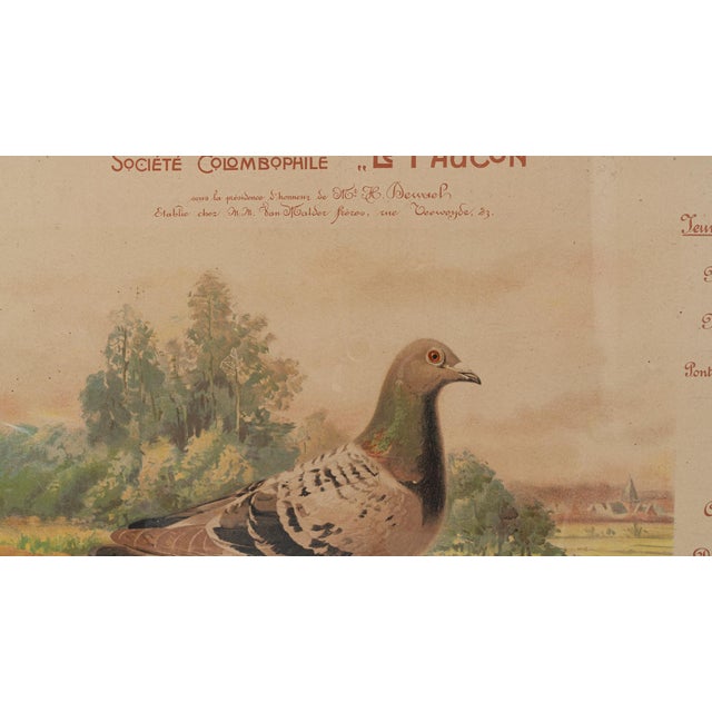 20th Century Belgian Artwork With Wooden Frame For Sale - Image 13 of 18