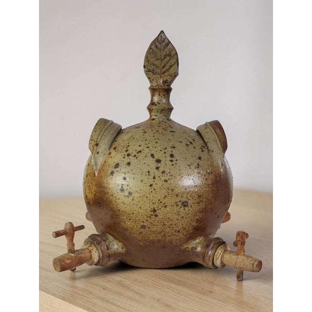 Ceramic Pyrite Sandstone Fountain from Charles Gaudry Workshop, 1970s For Sale - Image 7 of 14