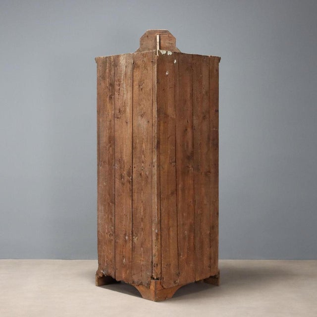 Umbertino Corner Cabinet in Fir and Poplar For Sale - Image 9 of 10