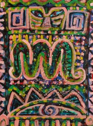 Claus Bojesen, Composition, 2000s, Watercolor and Gouache on Paper