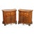 Michael Amini Venetian Collection Pair of Walnut Nightstands For Sale