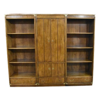 Drexel Accolade Campaign 3 Piece Wall Unit For Sale