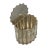 This is a traditional-style container made of metal and coated with silver color. It is decorated with a floral motif...