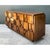 Vintage Lane Brutalist “Mosaics” Geometric Wood Credenza For Sale - Image 9 of 12