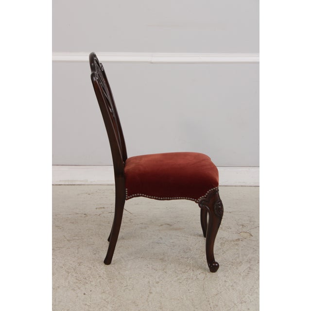 Set of 8 Drexel Mahogany Dining Chairs For Sale In Philadelphia - Image 6 of 16