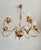 Vintage Hollywood-Regency Gold-Plated Cascade 6-Light Waterfall Chandelier with Crystal Pendants, 1960s For Sale - Image 4 of 18