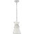 Alborg Small Stacked Pendant in Polished Nickel with Matte White Shade Designer: Chapman & Myers Canopy: 5.75" Round...