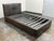 Modern Twin Size Room & Board Wyatt Leather Bed Frame For Sale - Image 3 of 12