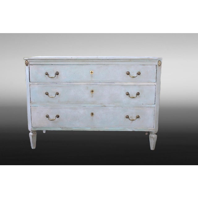 Antique Gustavian Painted Chest of Drawers, 1770 For Sale - Image 14 of 14