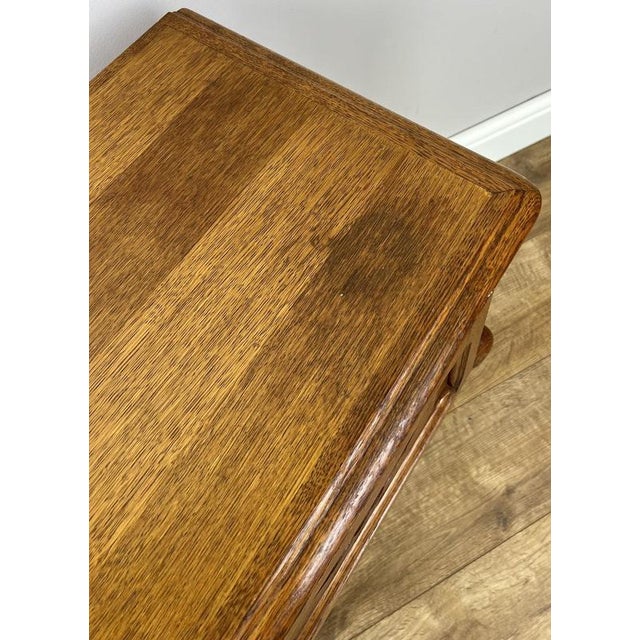 Vintage French Louis Oak Nightstands, Set of 2 For Sale - Image 12 of 15