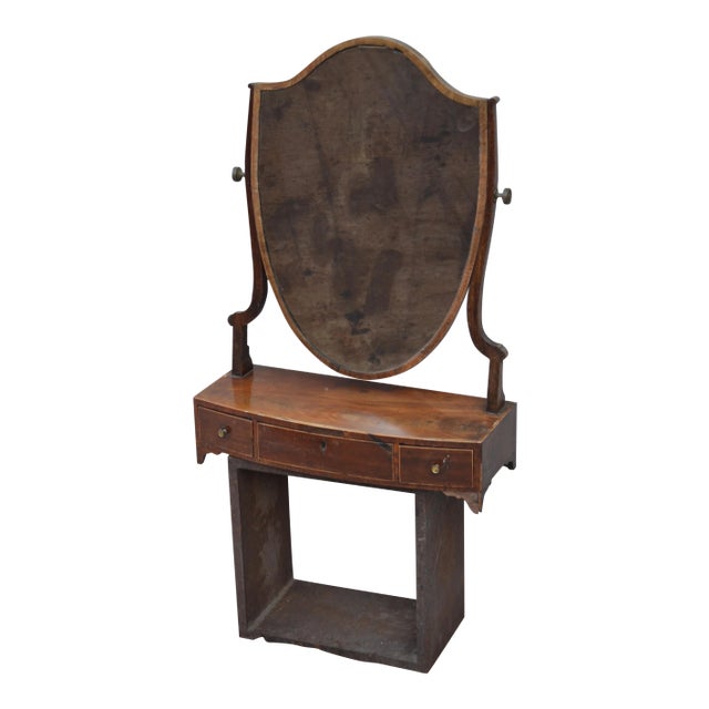 George II Shaving Mirror on Stand For Sale