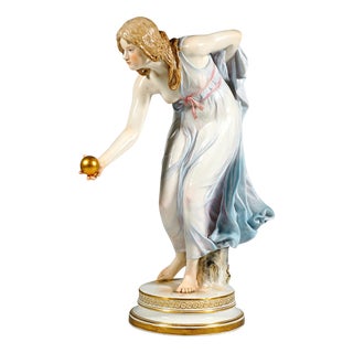 Art Nouveau Figurine by Walter Schott for Meissen, 1890s For Sale