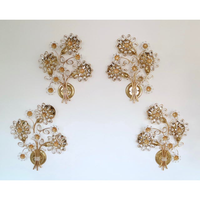 Shabby Chic 1970s Hollywood Regency Sconces Appliques by Palwa For Sale - Image 3 of 10