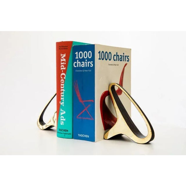 Mid-Century Modern Mid-Century Modern Carl Auböck Model #3848 Brass Bookends - a Pair For Sale - Image 3 of 8