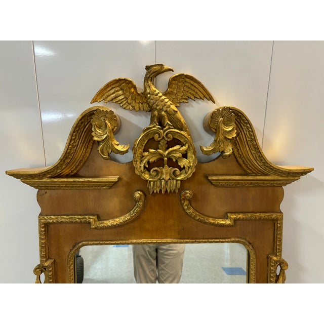 1950s George II Style Parcel Gilt Mirror For Sale - Image 6 of 7