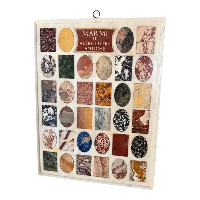 Inlaid Antique Marble Specimens, Late 19/Early 20c For Sale