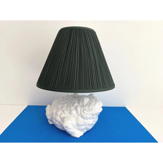 1960s Italian Toad Lamp & Shade For Sale - Image 9 of 18