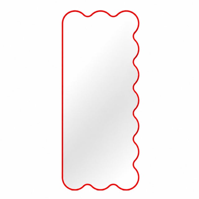 Black Hvyli Q11 - Full Length Asymmetrical Wavy Mirror by Oitoproducts For Sale - Image 14 of 14