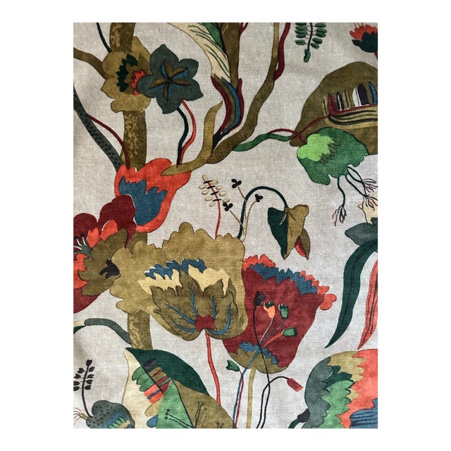 Gp & J Baker California Velvet Fabric 1 Yard For Sale