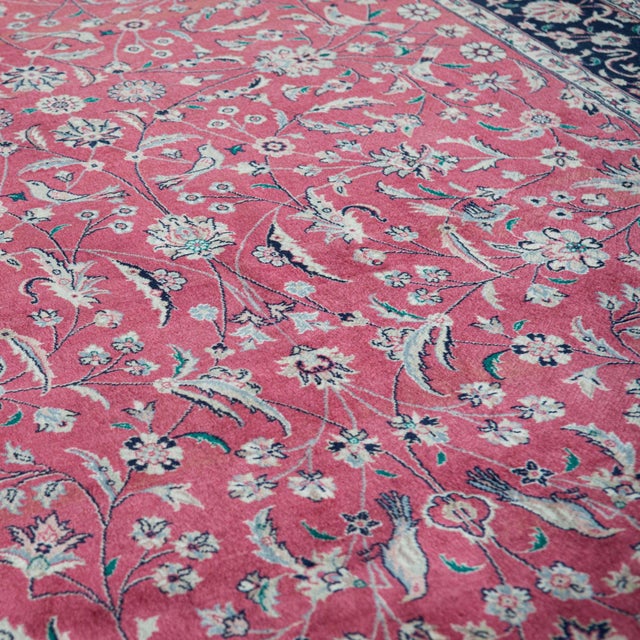 Vintage Hand-Knotted Signed Tabriz Rug, 1960s For Sale - Image 3 of 9