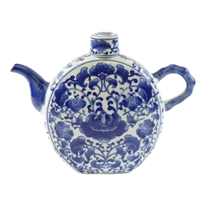 18th Century Blue and White Chinese Porcelain Teapot