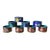 Vintage 1970s Floral Cloisonné Napkin Rings in Red and Blue, Set of 8 For Sale