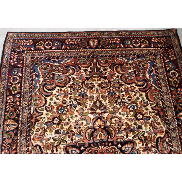 1900s Handmade Antique Persian Sarouk Rug 3.1' X 5.2' For Sale - Image 10 of 12