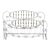 Vintage Elliotts Design White Enameled King Headboard & Footboard Bed No Rails For Sale