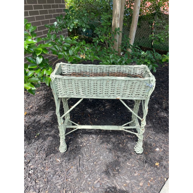 I adore 1920’s wicker!! This stylish planter or standing plant box is perfect for the atrium, porch or even by the pool....
