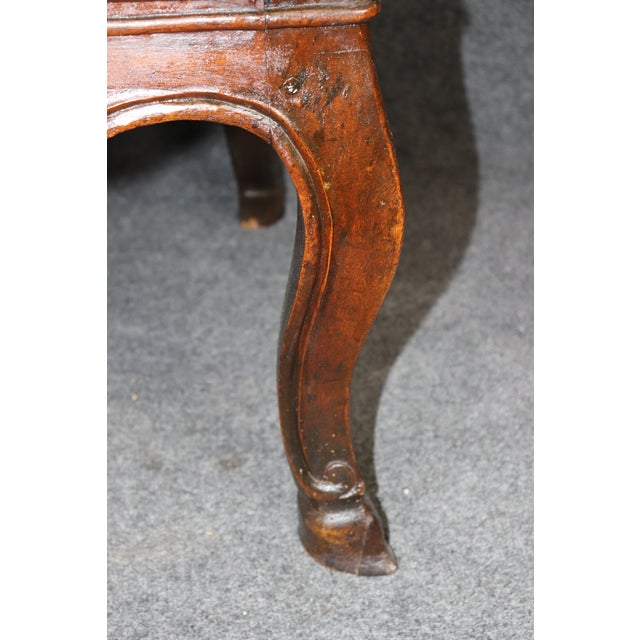 Late 18th Century Period Carved Walnut 18th C. French Louis XV 2 Drawer Commode For Sale - Image 5 of 16