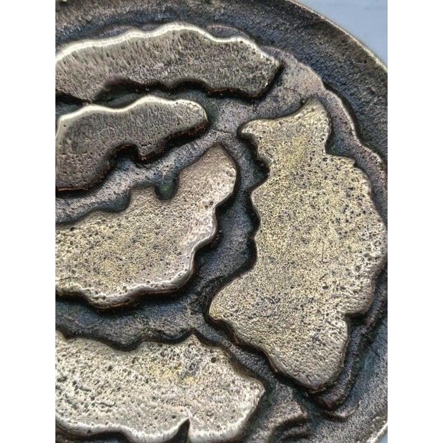2000 - 2009 Italian The Sibylline Rose Bronze Decorative Medallion by Gino Marotta, 2000s For Sale - Image 5 of 8
