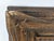 Vintage Carved Dark Brown Wood Picture Frame With Cream Linen Liner For Sale - Image 11 of 13