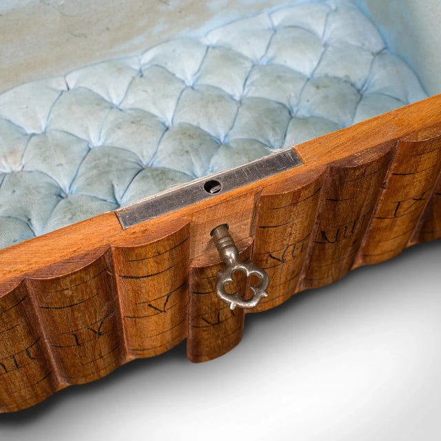 1920's Italian Antique Olive Wood Ladies Vanity Box For Sale - Image 12 of 12