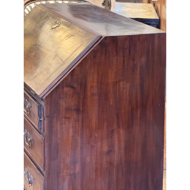 Early 19th Century George III Mahogany Fall-Front Desk For Sale - Image 9 of 13