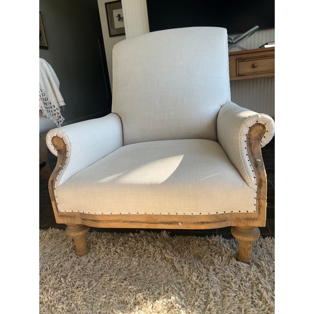 Pair of Restoration Hardware Deconstructed French Chairs For Sale In Sacramento - Image 6 of 12