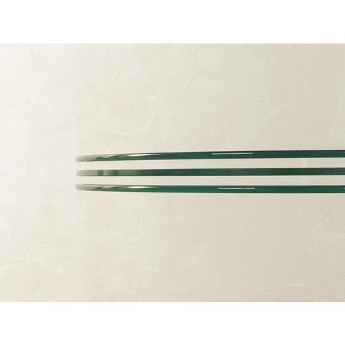 Vintage Postmodern Glass and Marble Side Table For Sale - Image 12 of 14