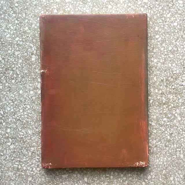 Vintage Russell Christoffersen Abstract on Canvas Painting For Sale - Image 4 of 9