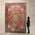 Heriz rug in cotton and wool, large knot, hand-made. This piece is attributed to the mentioned designer/maker. It has no...