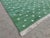 Mid-Century Modern Handmade Cotton Rug, Forest Green with White Diamonds and Cream Fringe - 10'x14' For Sale - Image 3 of 10