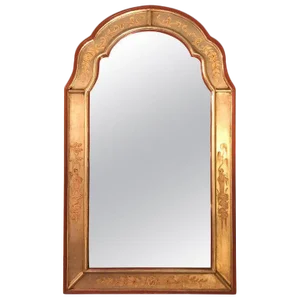 Silver Gilt With Oriental Decoration La Barge Chinoiserie Mirror