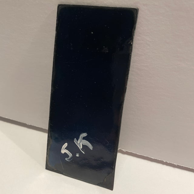 1990s Steve Krauss Mid Century Modern Style Enamel Plaque For Sale - Image 5 of 5