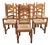 Vintage French Country Ladder Back Dining Chairs With Rush Seats - Set of 8 For Sale