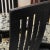 Mid-Century Modern Set of 6 1980s Slat Back Black Enamel Dining Chairs | Montreal For Sale - Image 3 of 6