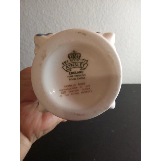 This is Ainsley England Hand painted Bone China 7" Decorative Vase. Procured at auction